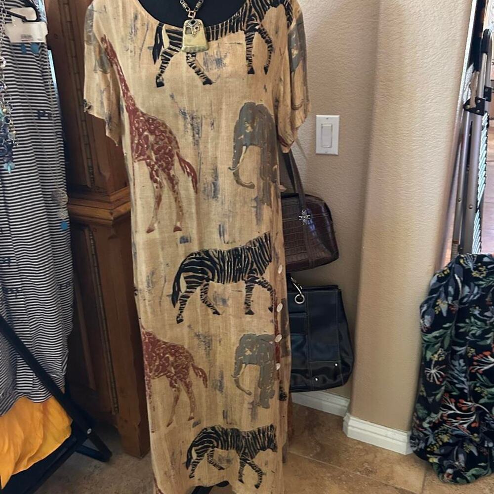 La cera rayon maxi dress